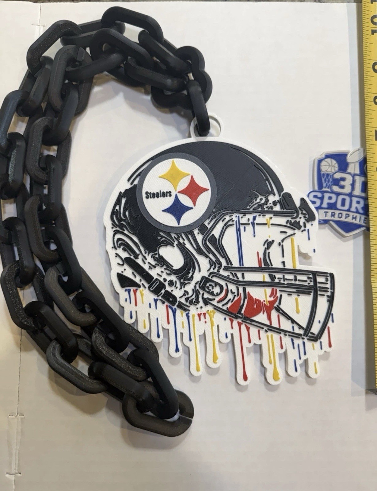 Pittsburg Steelers Hype Drip Chain 3d Print Plastic NFL Football Pittsburg Steelers Hype Drip Chain 3d Print Plastic NFL Football