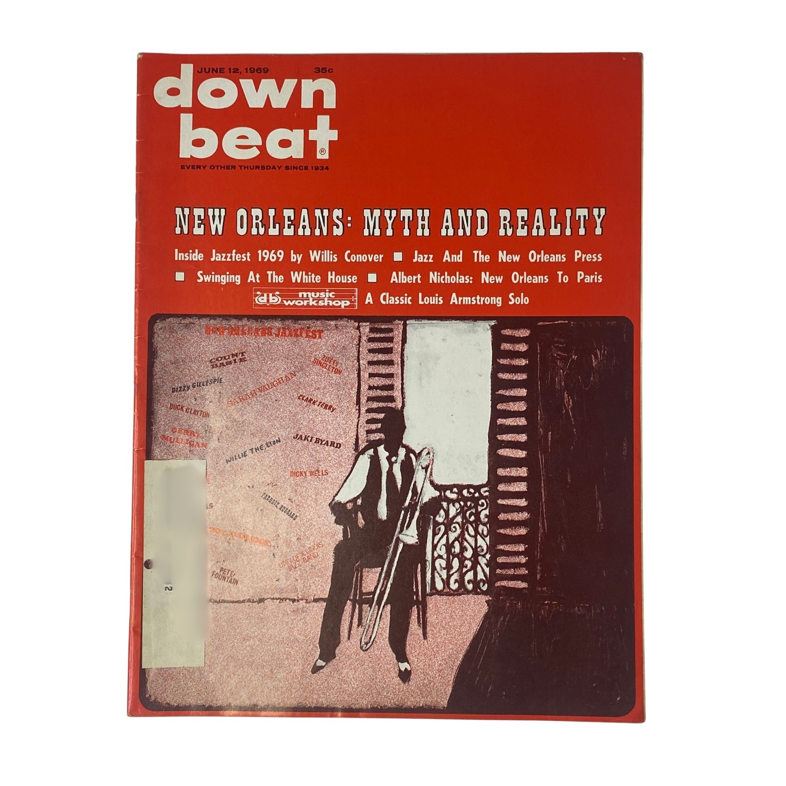 Down Beat Magazine June 12, 1969 Vol 36 No. 12 New Orleans: Myth and Reality