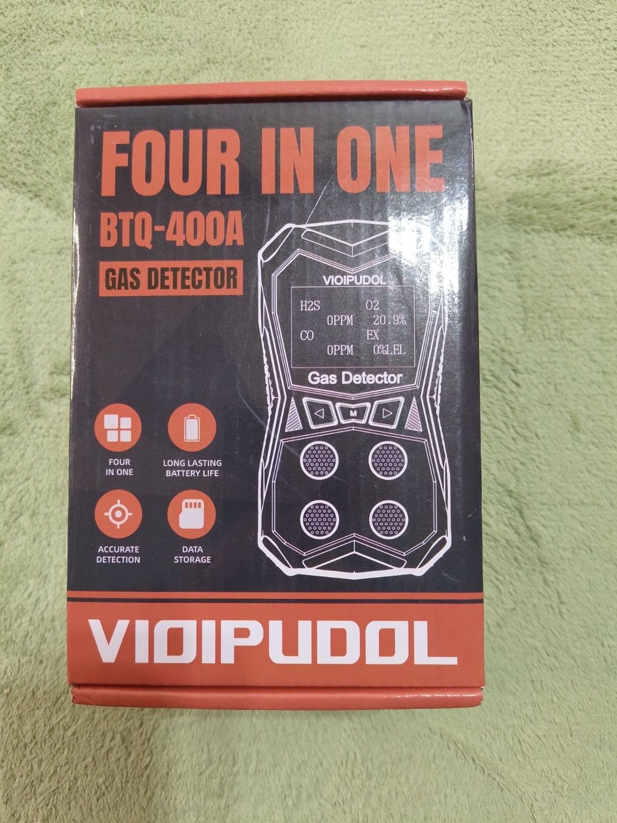 Vioipudol BTQ-400A Multi Gas Detector 4-in-1 Rechargeable Data Storage NEW Vioipudol BTQ-400A Multi Gas Detector 4-in-1 Rechargeable Data Storage NEW