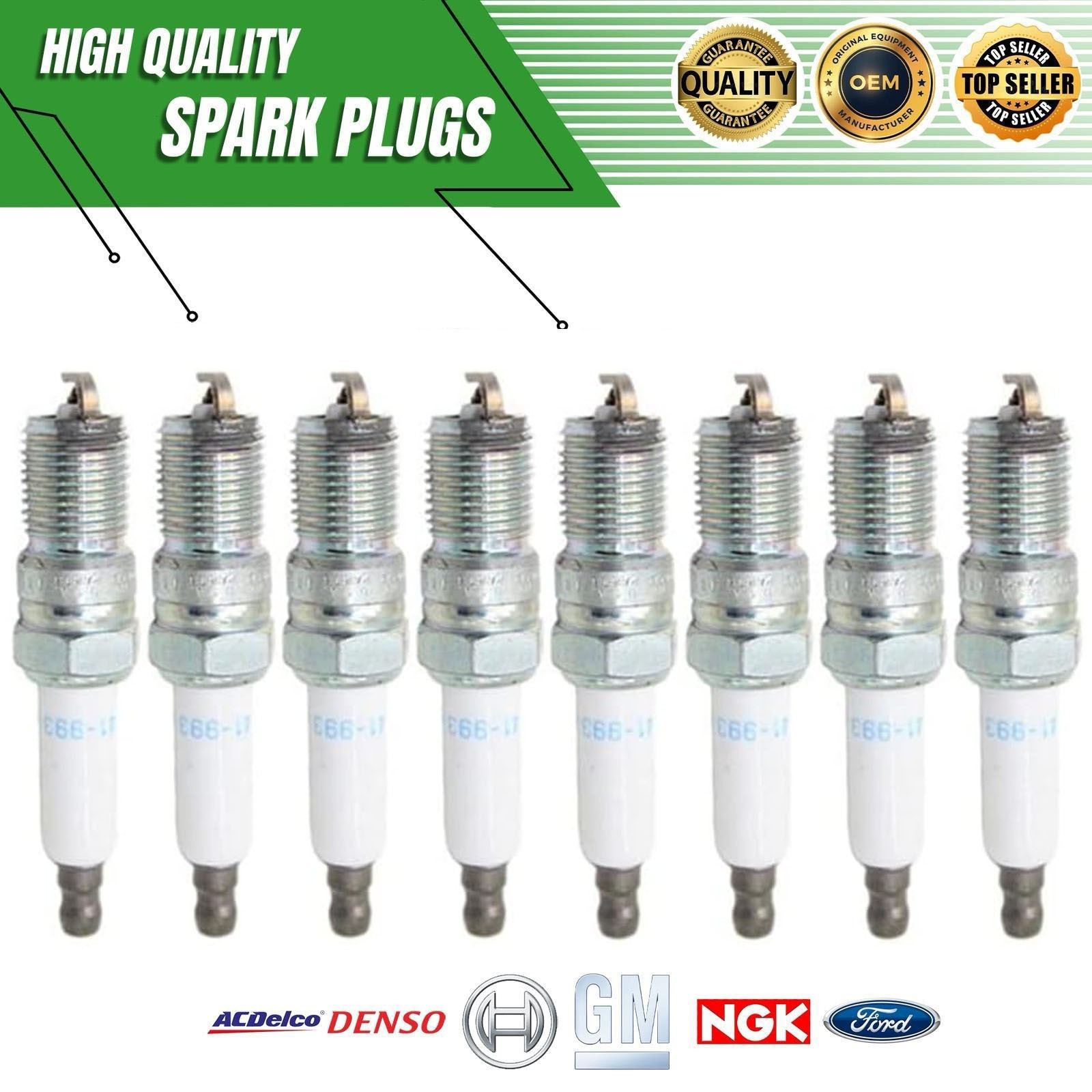 Genuine 8x Acdelco Spark Plugs 1996-1999 CHEVROLET C1500 SUBURBAN 5.7L V8 (L31)