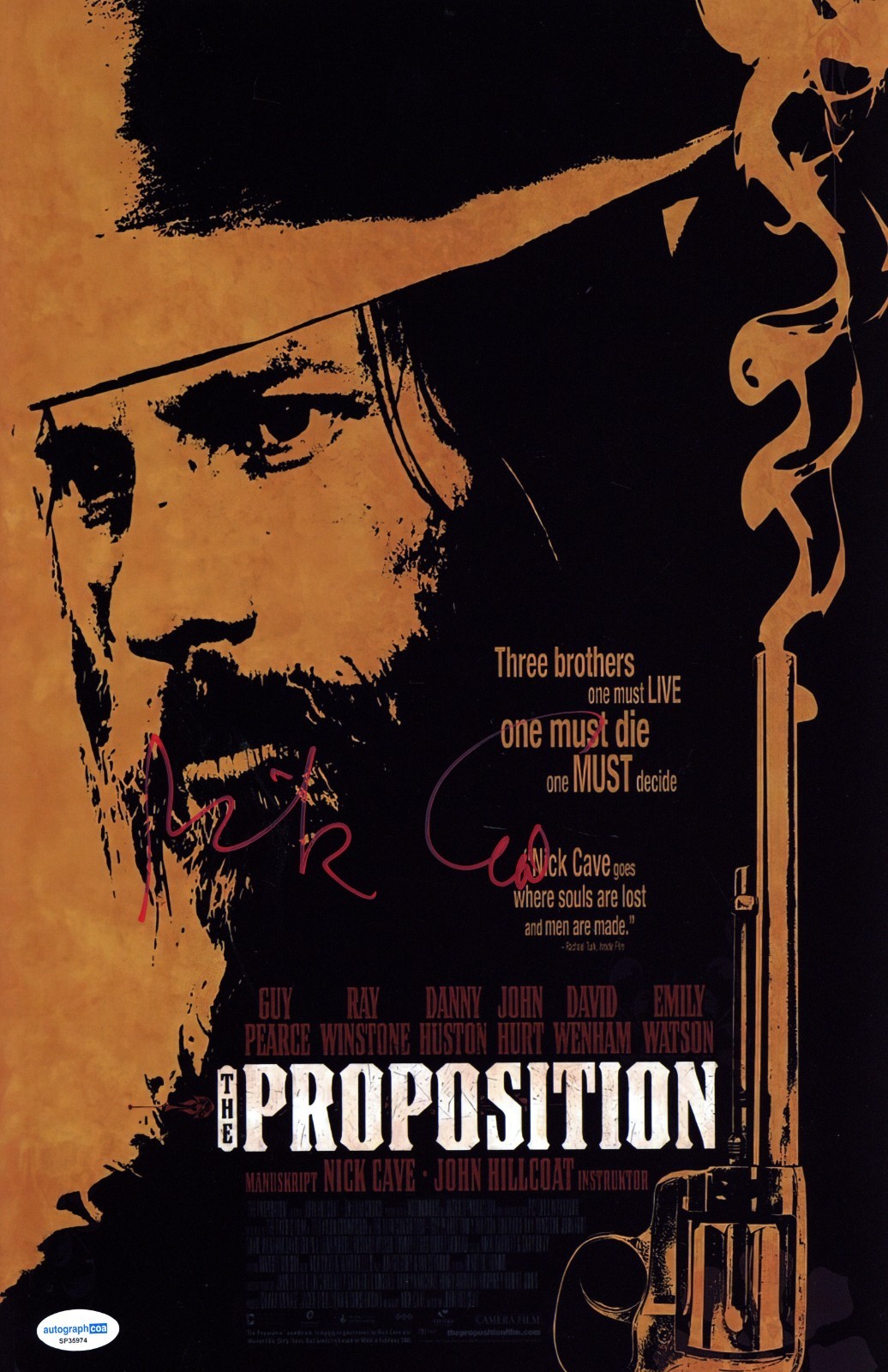 Nick Cave Signed Autographed 11x17 Photo The Proposition ACOA #2