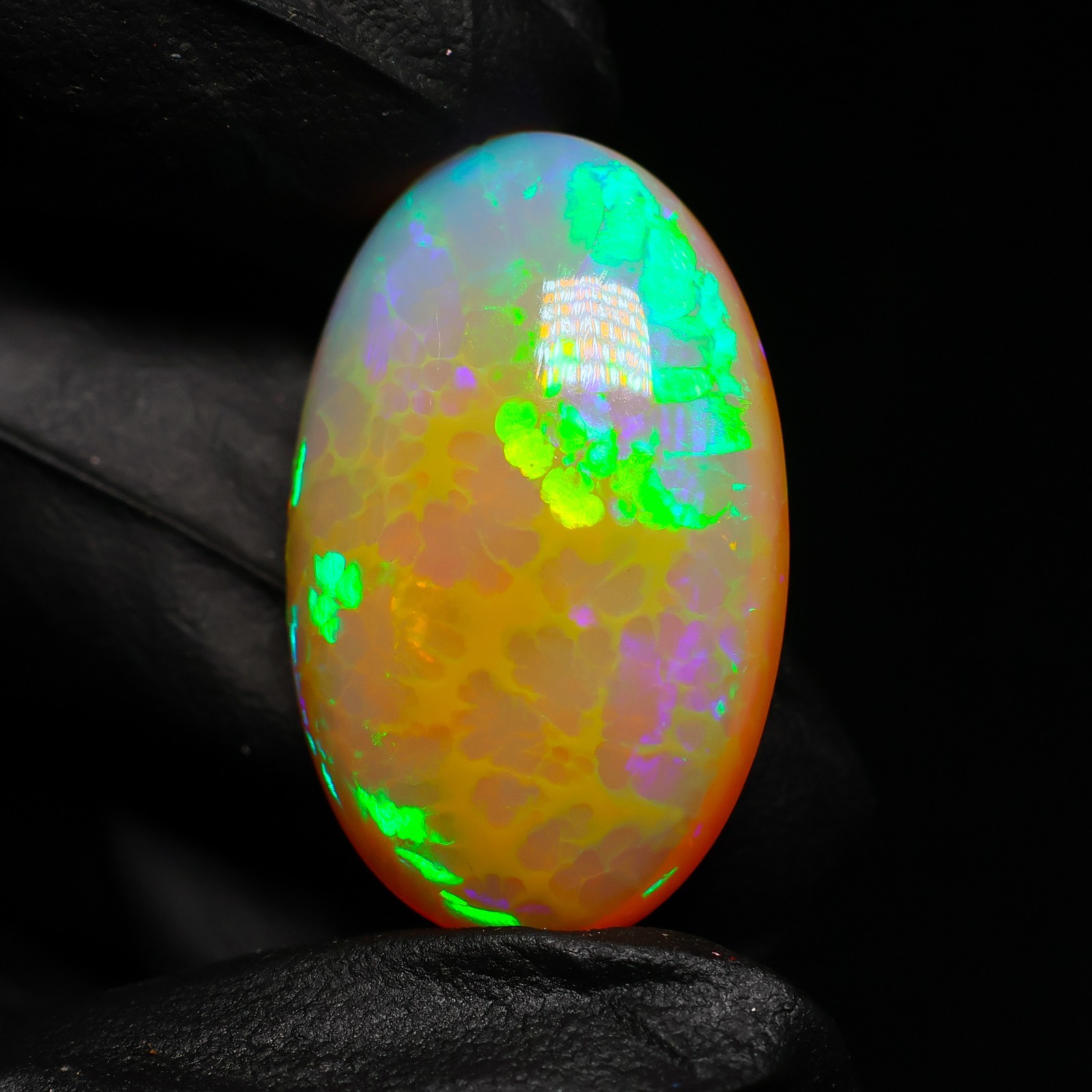 Natural Opal Cabochon 26.85 Ct Natural Welo Opal Gemstone Honecomb fire Natural Opal Cabochon 26.85 Ct Natural Welo Opal Gemstone Honecomb fire