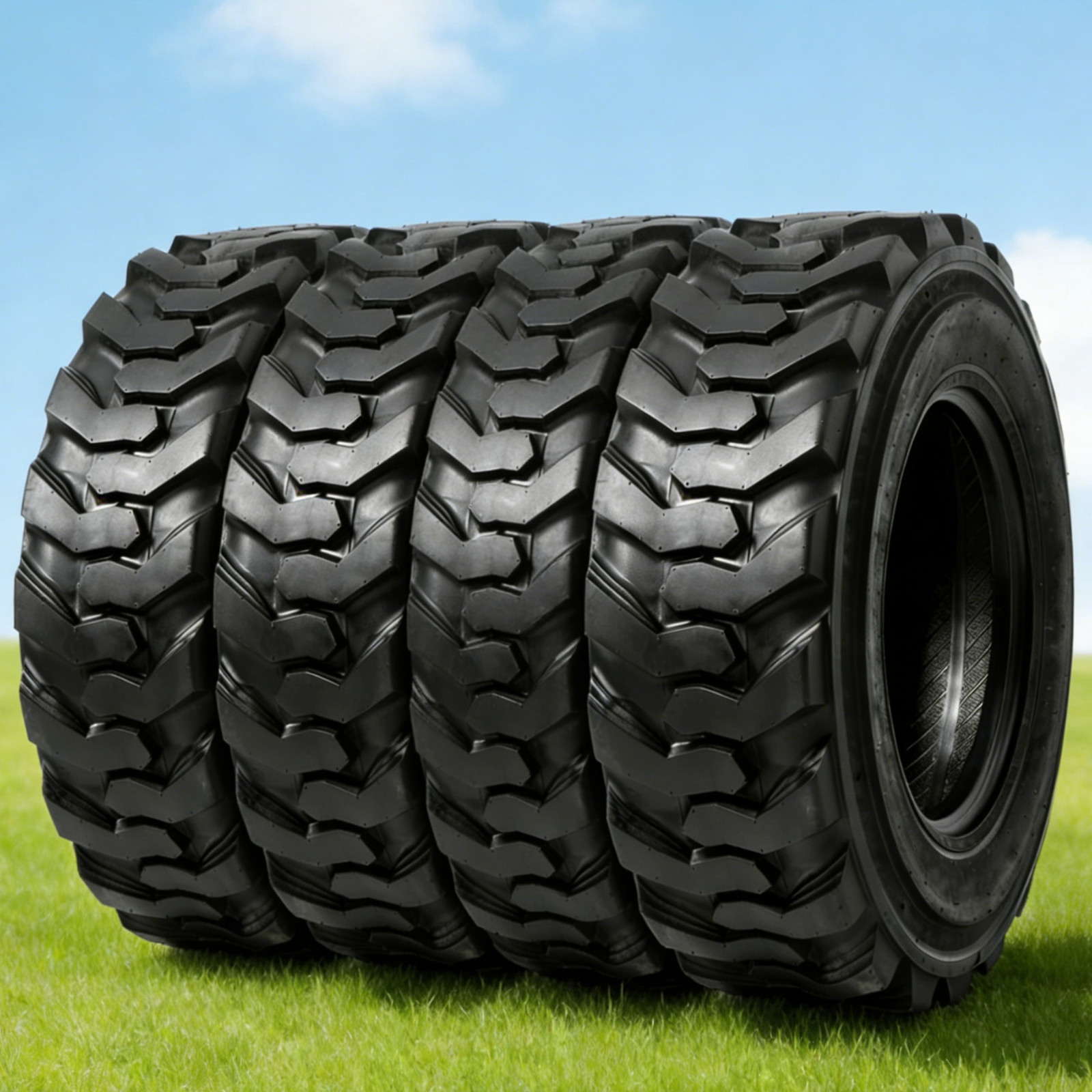 4PCS 10-16.5 Skid Steer Tires 10x16.5 SKS Tire Heavy-Duty 10PR Loader Bobcat 4PCS 10-16.5 Skid Steer Tires 10x16.5 SKS Tire Heavy-Duty 10PR Loader Bobcat