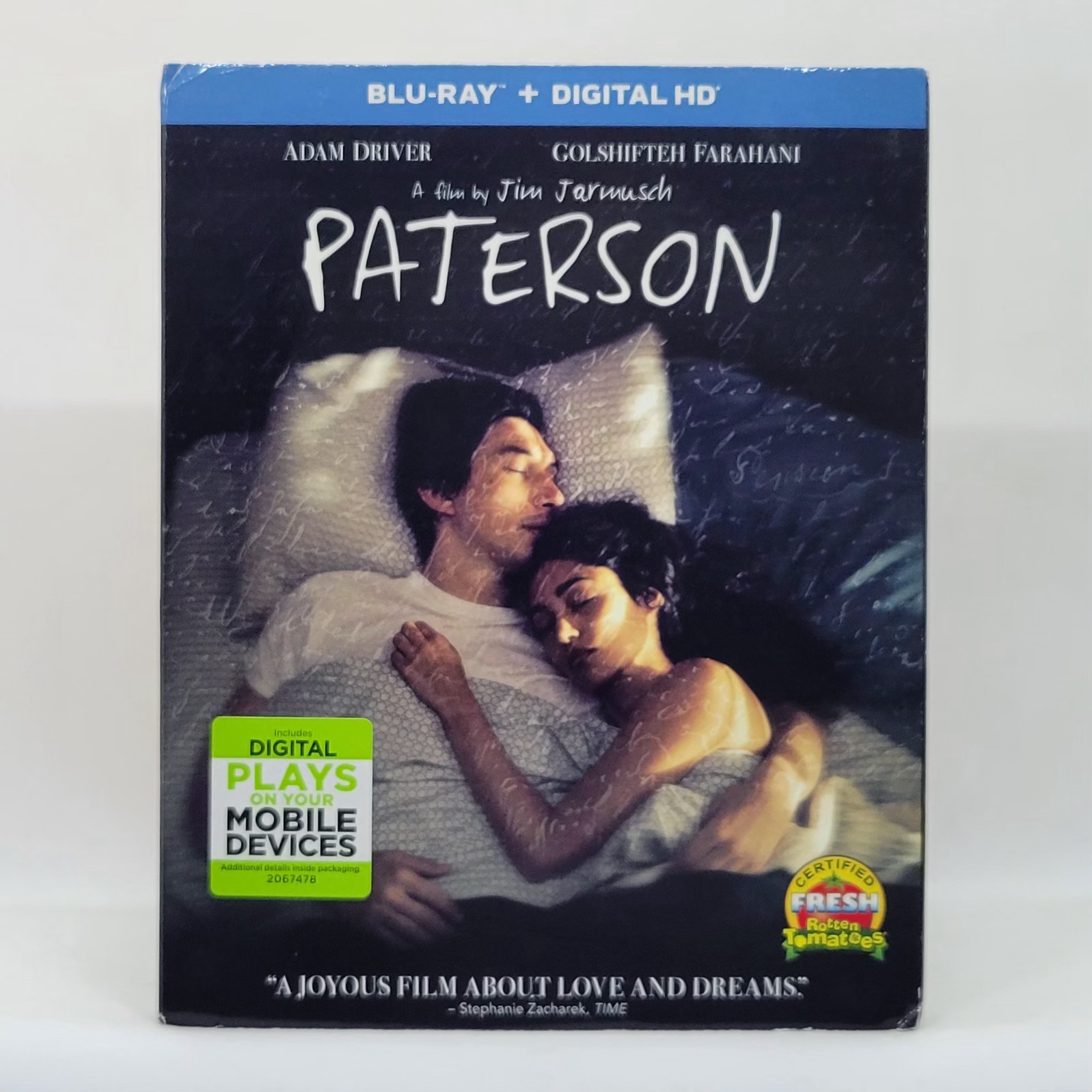 Paterson (2016) Brand New Blu-ray with SLIPCOVER Adam Driver, Jim Jarmusch