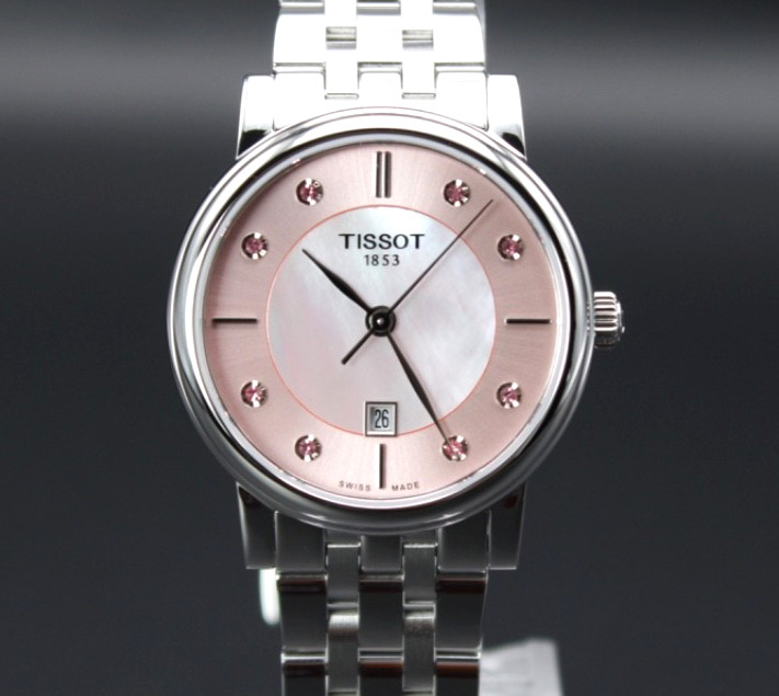 Tissot 30MM Carson Quartz Pink Mother Pearl Dial Ladies Watch T122.210.11.159.00