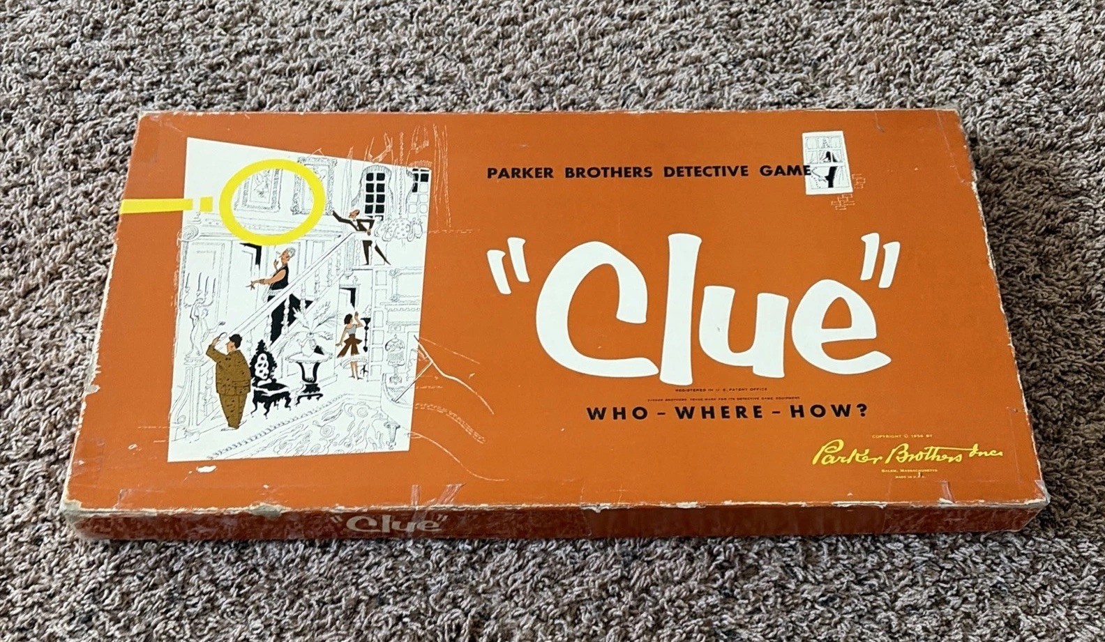 Vintage Clue 1956 Parker Brothers Board Game COMPLETE, Read Description Family Vintage Clue 1956 Parker Brothers Board Game COMPLETE, Read Description Family