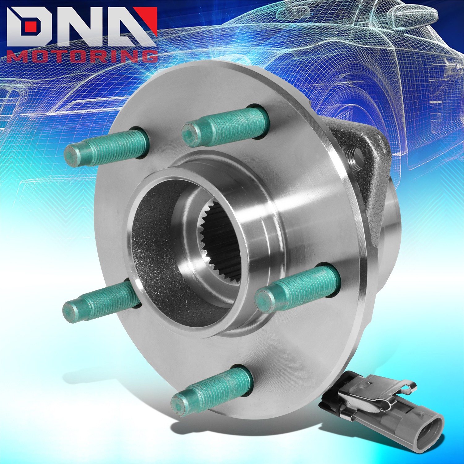 For 2002-2007 Saturn Vue Equinox Front Left/Right Wheel Bearing & Hub+ABS Sensor