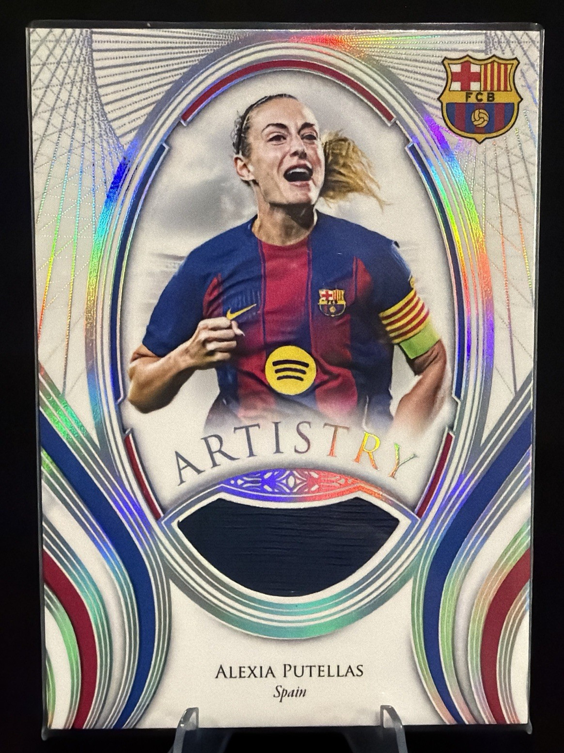 2025-26 Futera FC Barcelona Unique Alexia Putellas Artistry 1/1 Patch Tracksuit