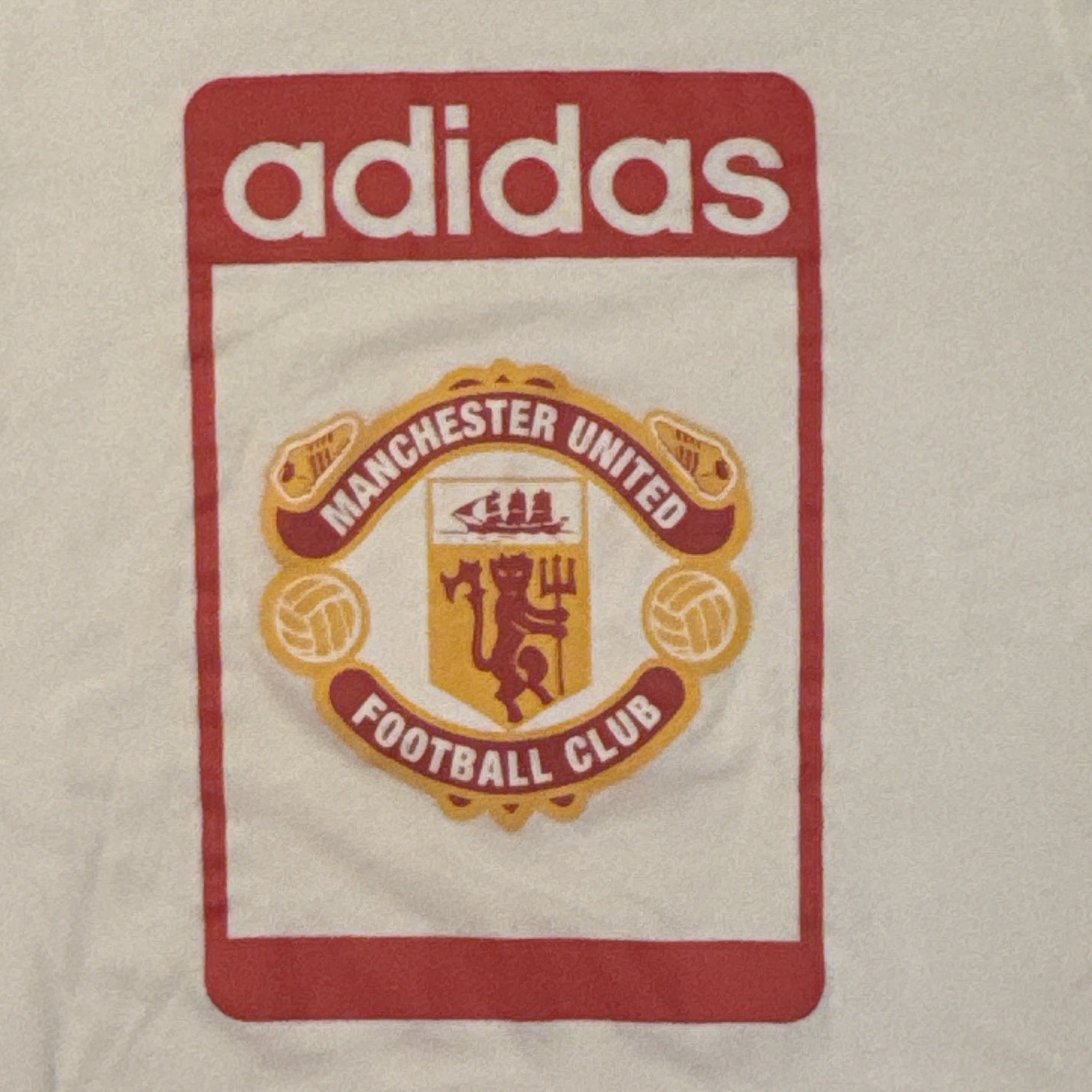 Adidas Originals Manchester United  Graphic Tee White T-Shirt