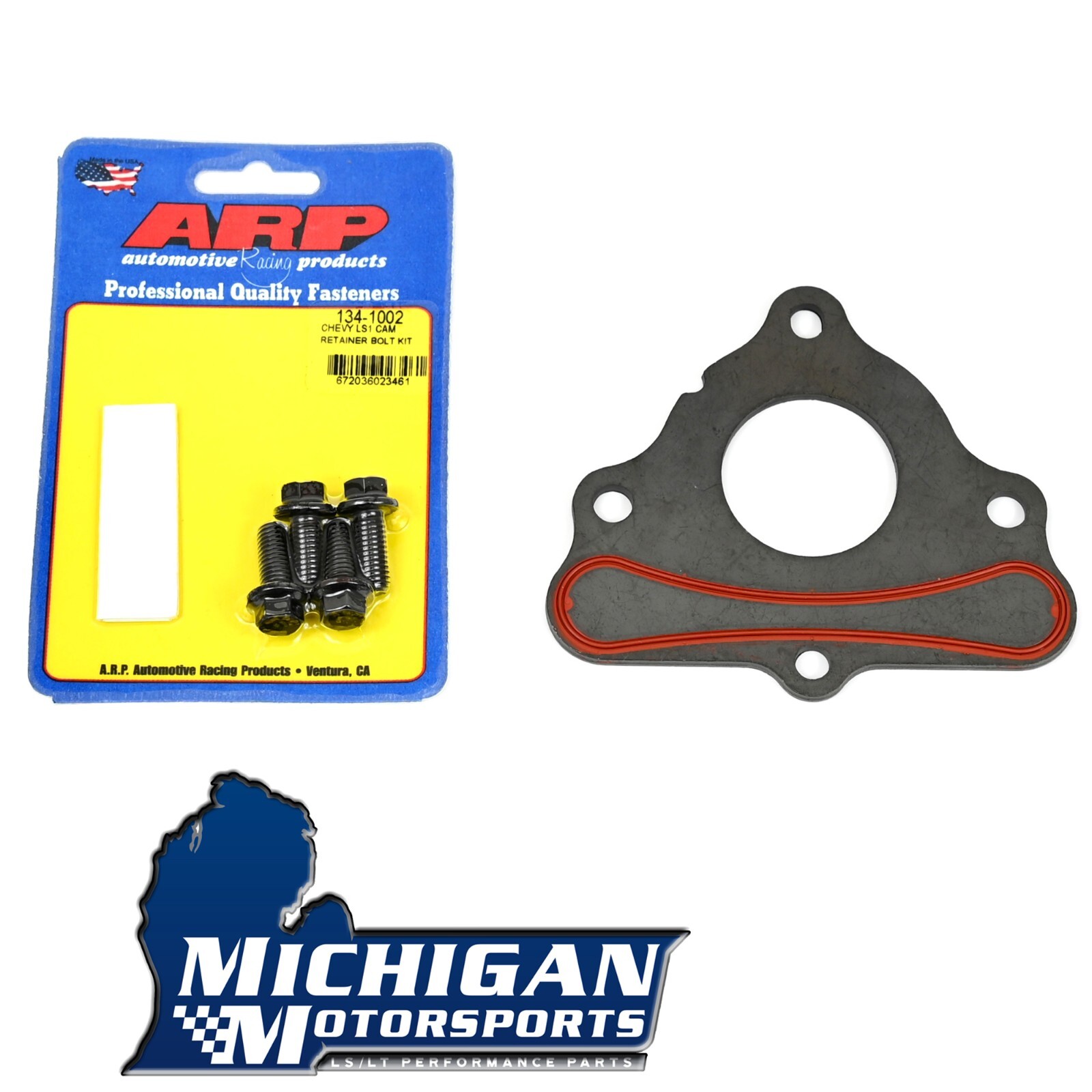 Camshaft Thrust Retainer Plate LS with ARP 134-1002 Bolts LS1 5.3 5.7 6.0 6.2 Camshaft Thrust Retainer Plate LS with ARP 134-1002 Bolts LS1 5.3 5.7 6.0 6.2