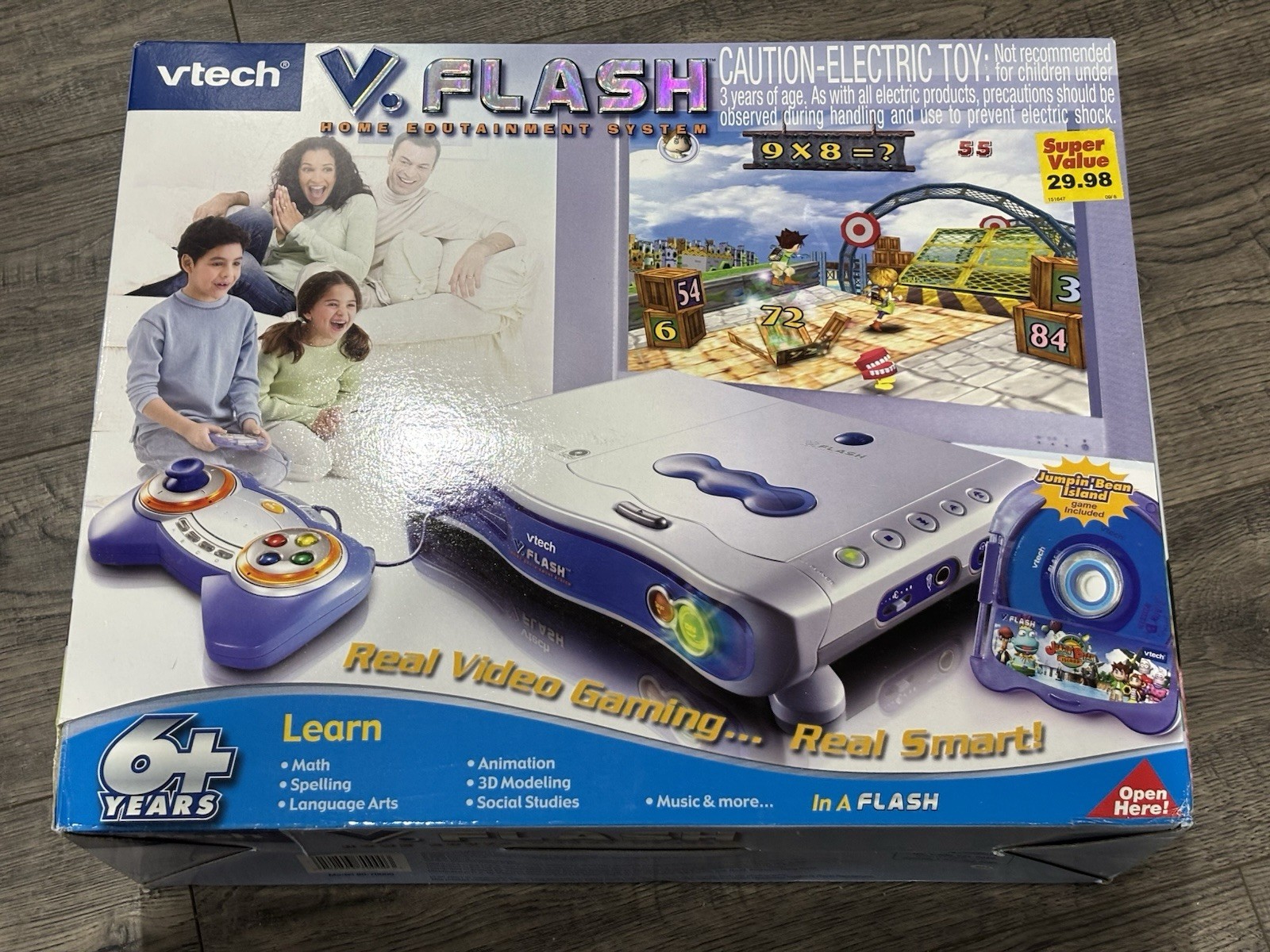 VTech V.Flash Home Edutainment System Game New Open Box