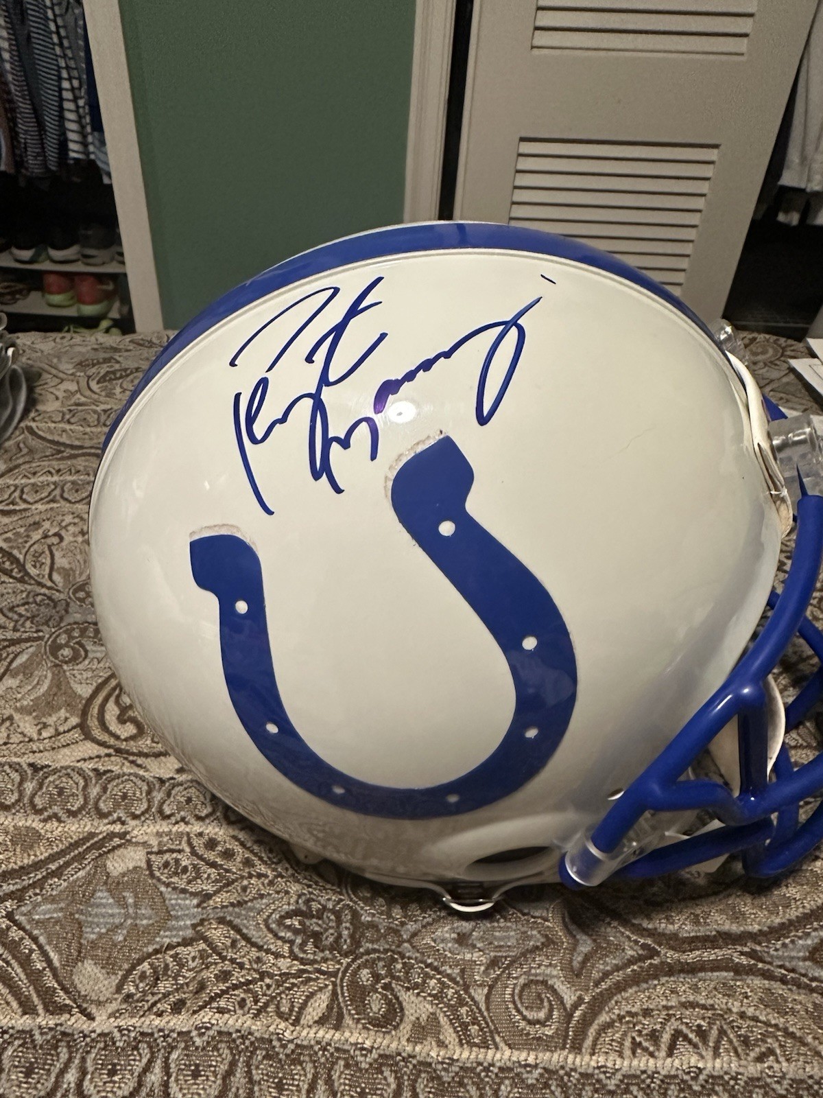 Peyton Manning Indianapolis Colts Autographed Riddell 2020 Speed Replica Helmet Peyton Manning Indianapolis Colts Autographed Riddell 2020 Speed Replica Helmet