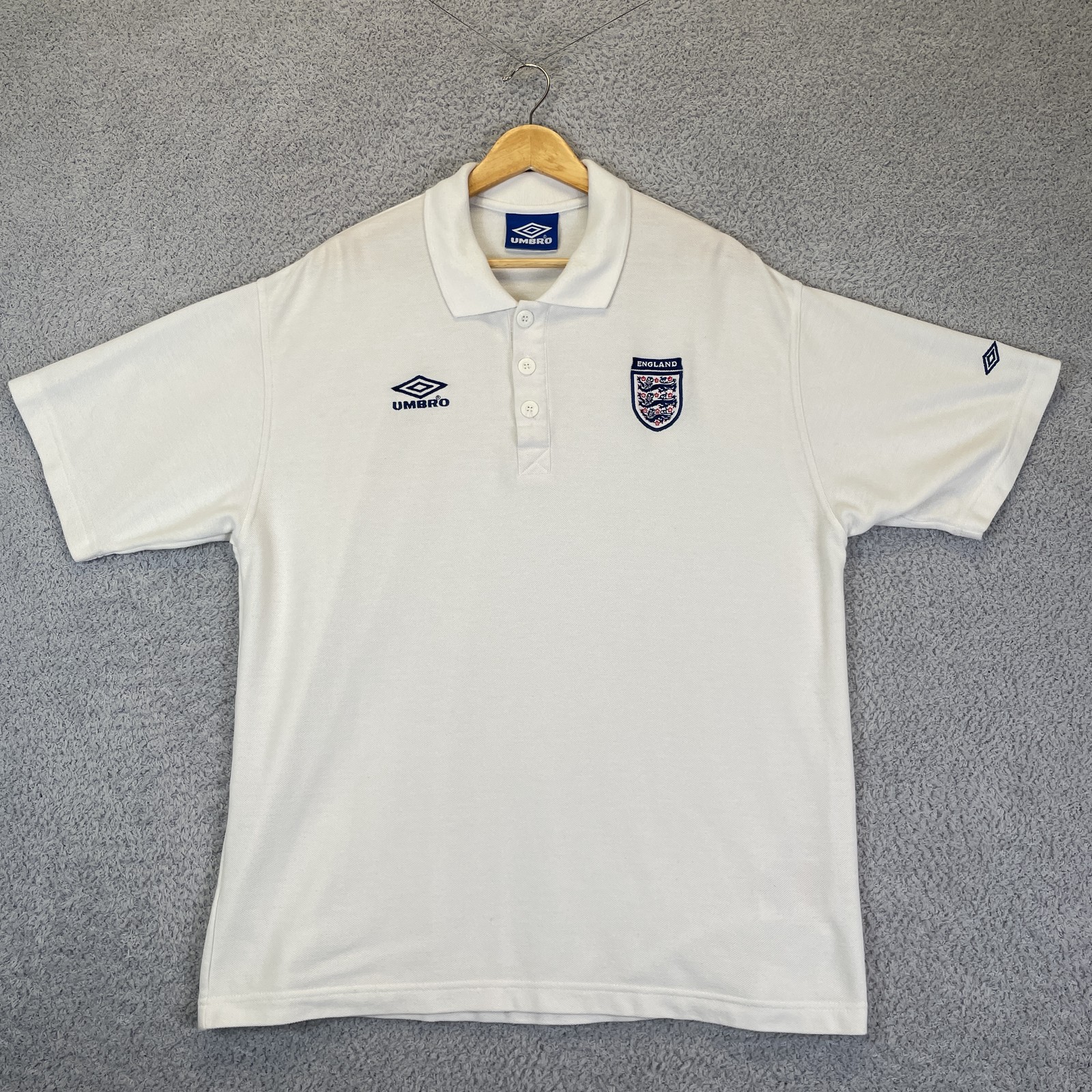 Vintage Umbro England National Team Soccer Shirt Men's XL Three Lions Crest Vintage Umbro England National Team Soccer Shirt Men's XL Three Lions Crest