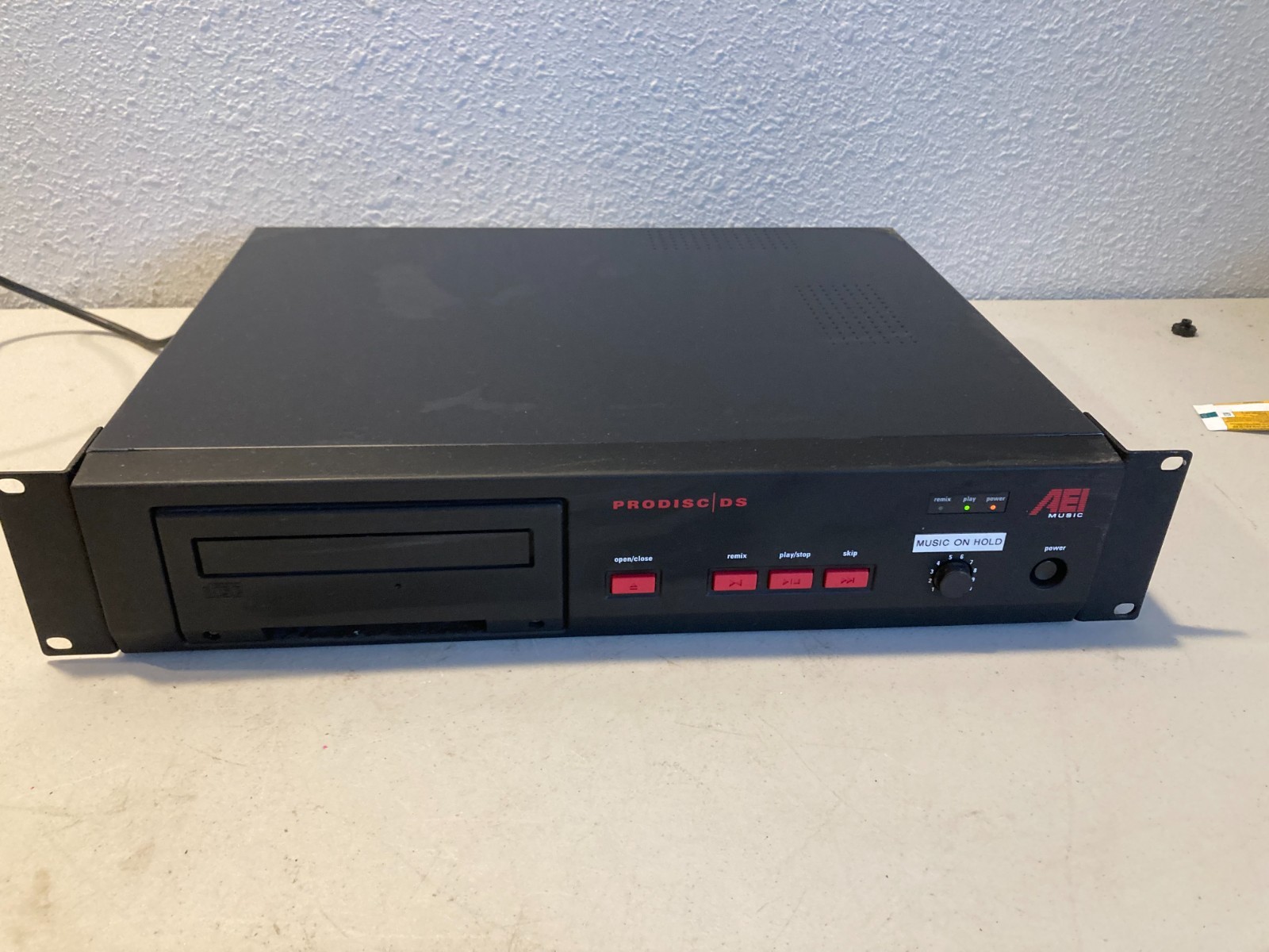 AEI Music Prodisc DS Vintage Commercial CD Player Rack Mount Audio Equipment