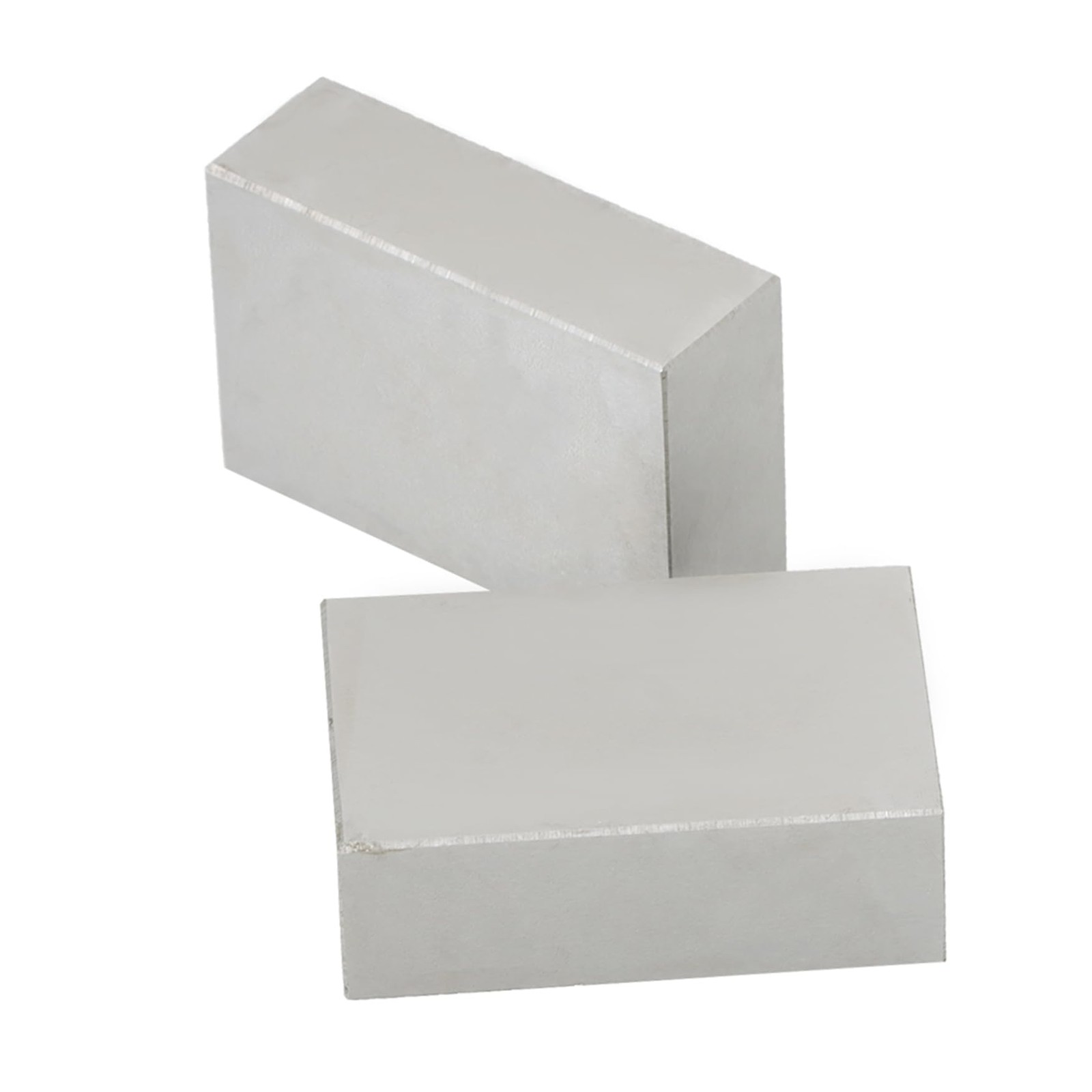 1 x 2 x 3 Inch Blocks No Holes Matched Pair Hardened Steel Plain (1