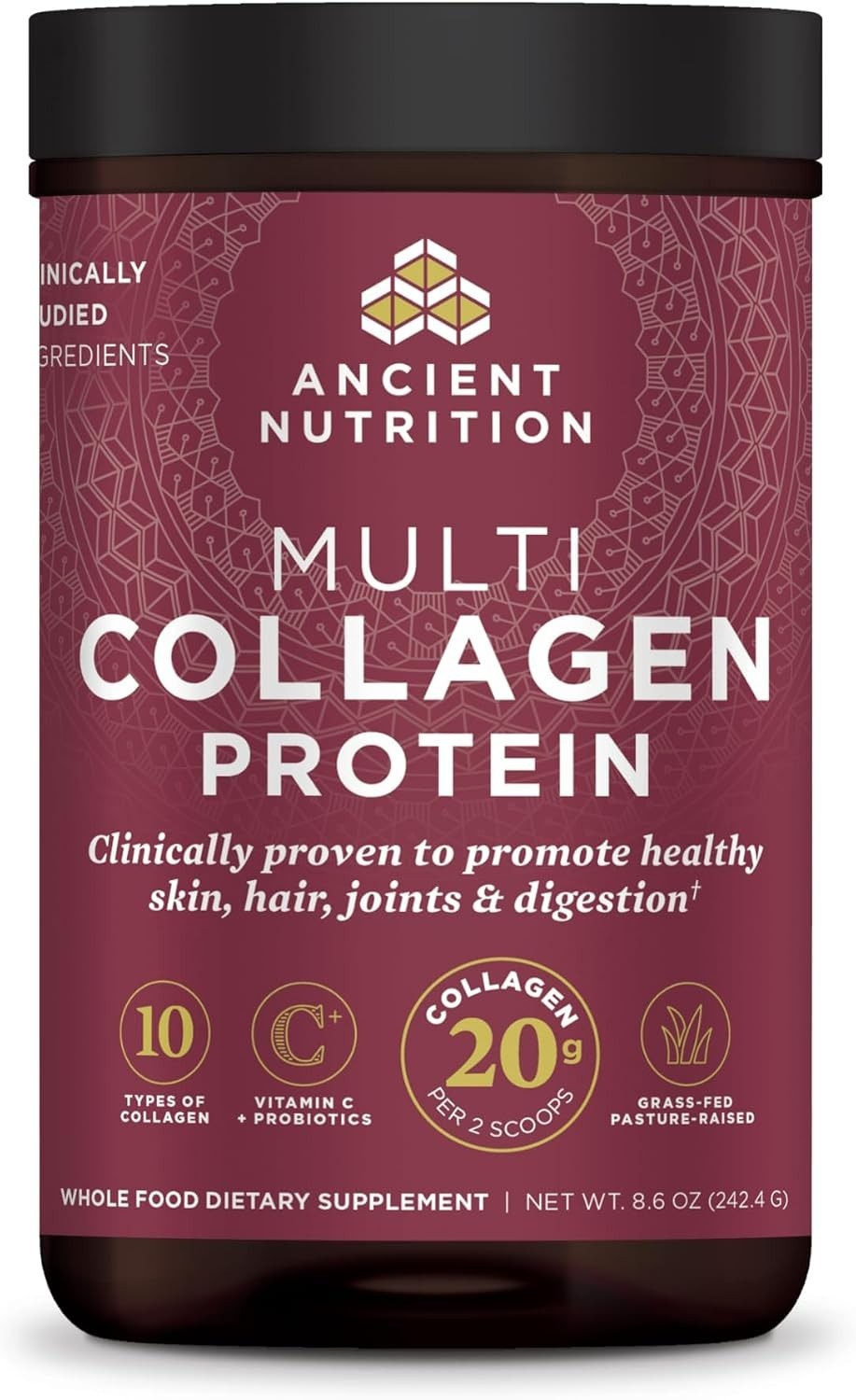 Ancient Nutrition Multi Collagen Protein Powder Unflavored 24 Servings 8.5 oz