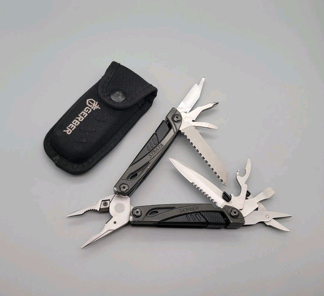 Gerber Strata Multi-Tool w/ Sheath - Pliers, Saw, Scissors, Knife - DISCONTINUED