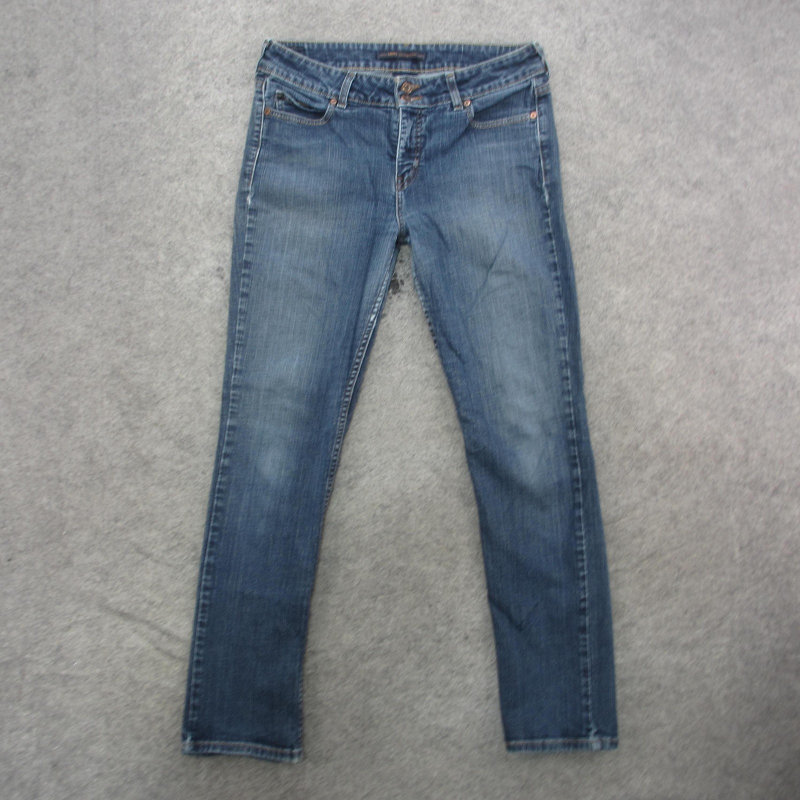 Levi\'s 536 Jeans 12 Medium Blue Slender Straight Stretch Denim Medium Wash