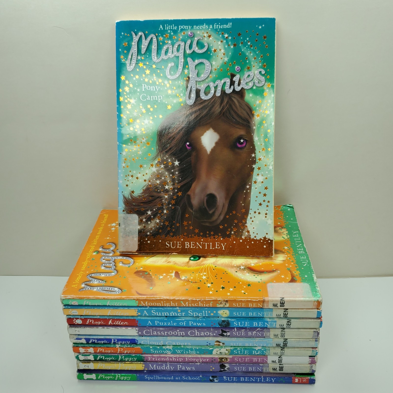 Lot of 10 Magic Puppy Magic Kitten Chapter Books by Sue Bentley Magic Ponies