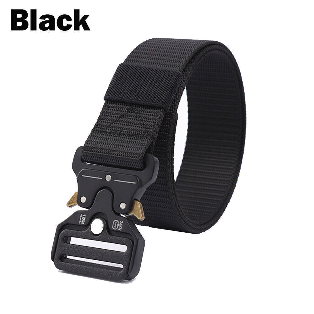 MEN Casual Military Tactical Army Adjustable Quick Release Belts Pants Waistband