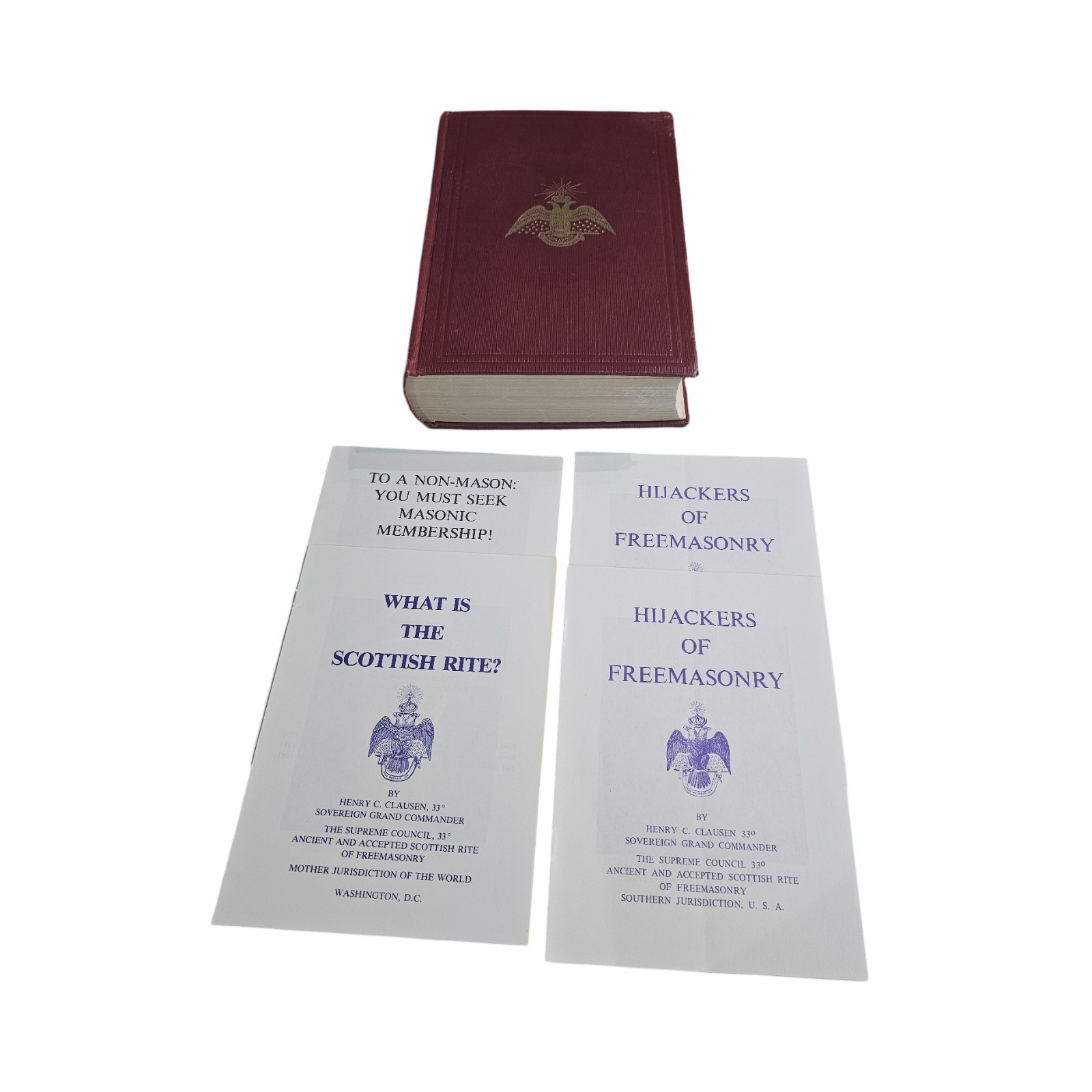 1950 Albert Pike Morals and Dogma Scottish Rite Freemasonry Masonic Vintage Book