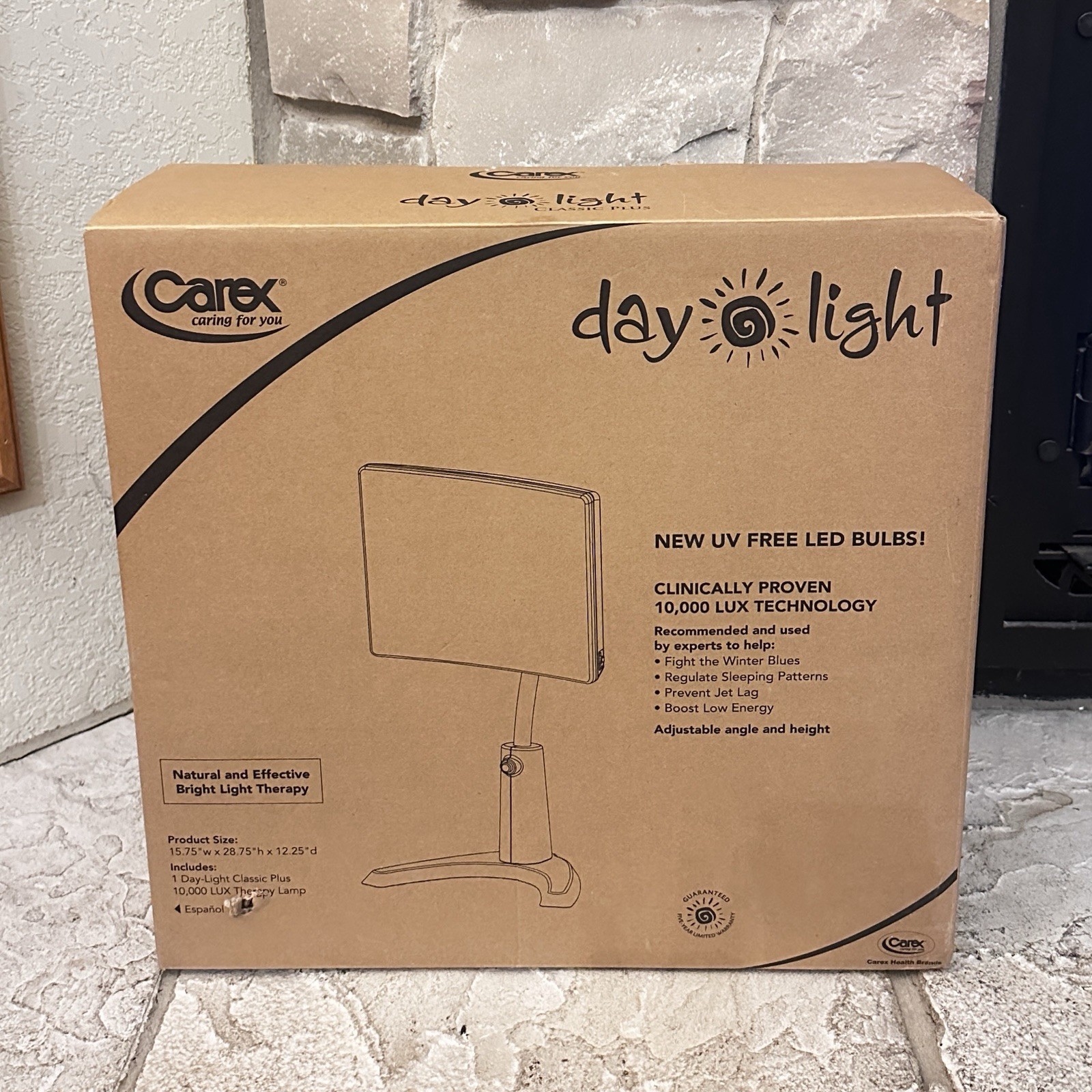 New Carex DL93011 Day Light Classic Plus Sunlight SAD Therapy Lamp 10000 LUX New Carex DL93011 Day Light Classic Plus Sunlight SAD Therapy Lamp 10000 LUX
