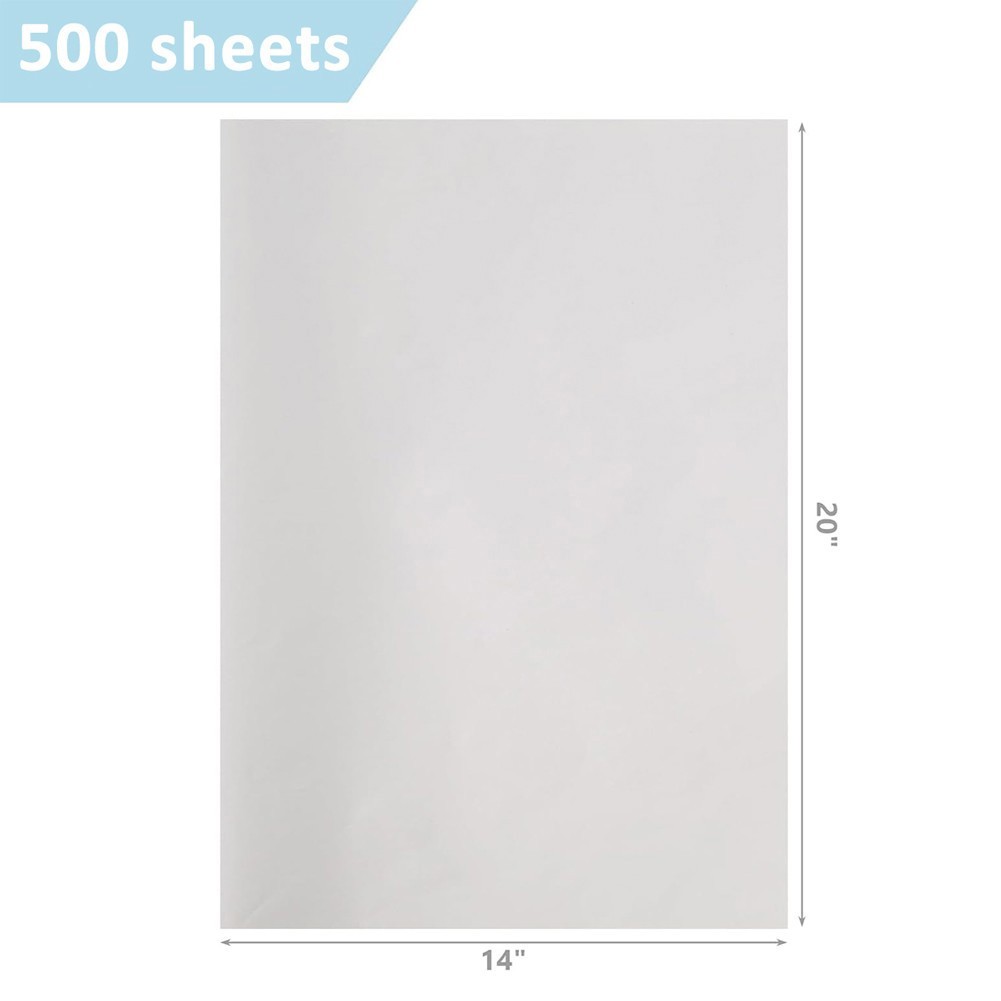 500 Sheets White Tissue Paper Bulk 14