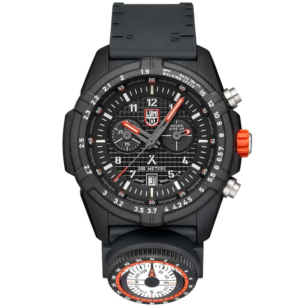 Luminox Bear Grylls Men\'s Watch Quartz Chronograph Black Dial Strap 3782.MI