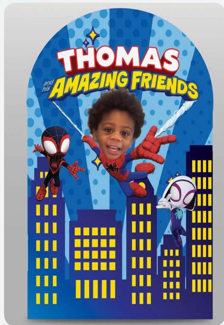 Spidey Backdrop , Personalized Backdrop with spidey and his amazing friends Spidey Backdrop , Personalized Backdrop with spidey and his amazing friends