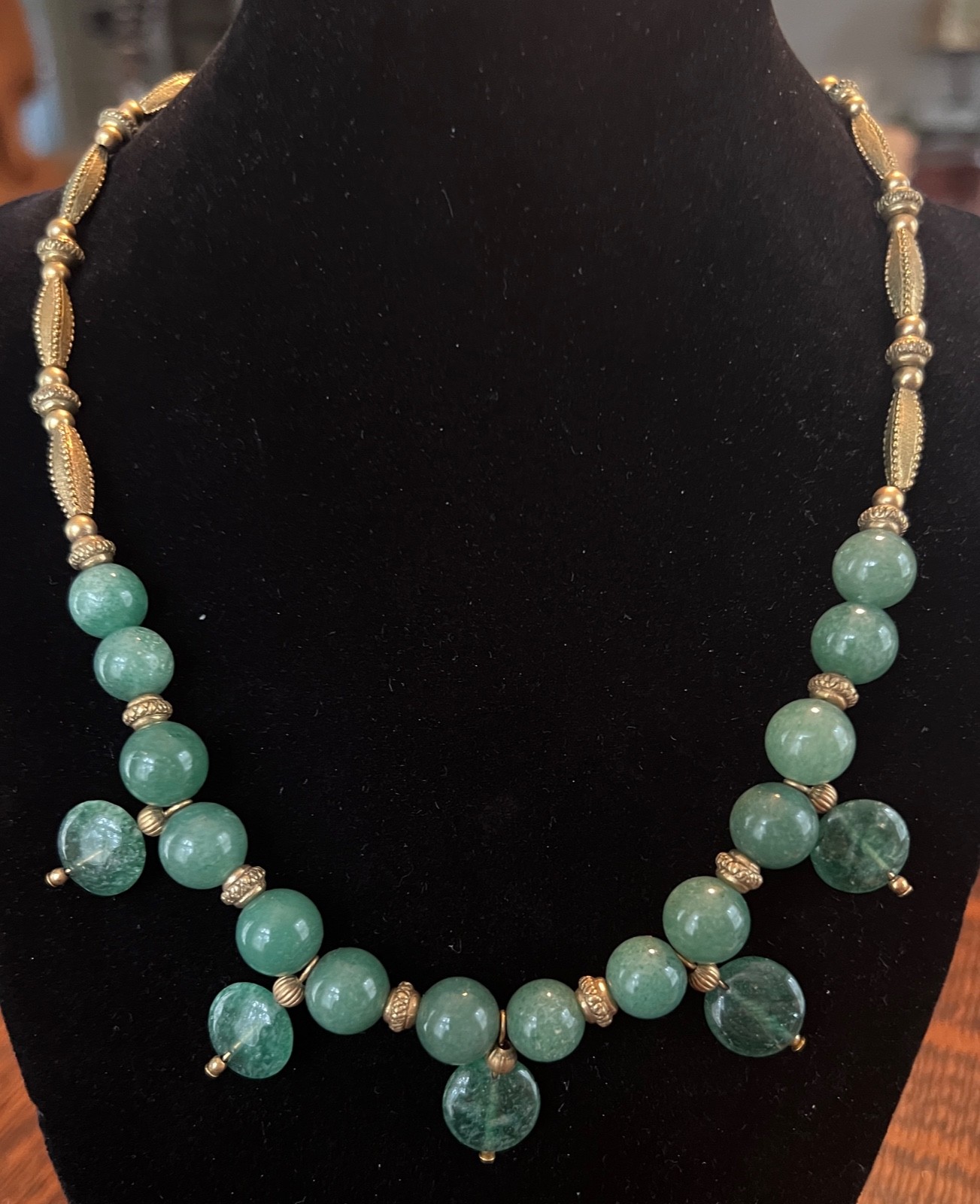 Etruscan style aventurine necklace by Antiquities