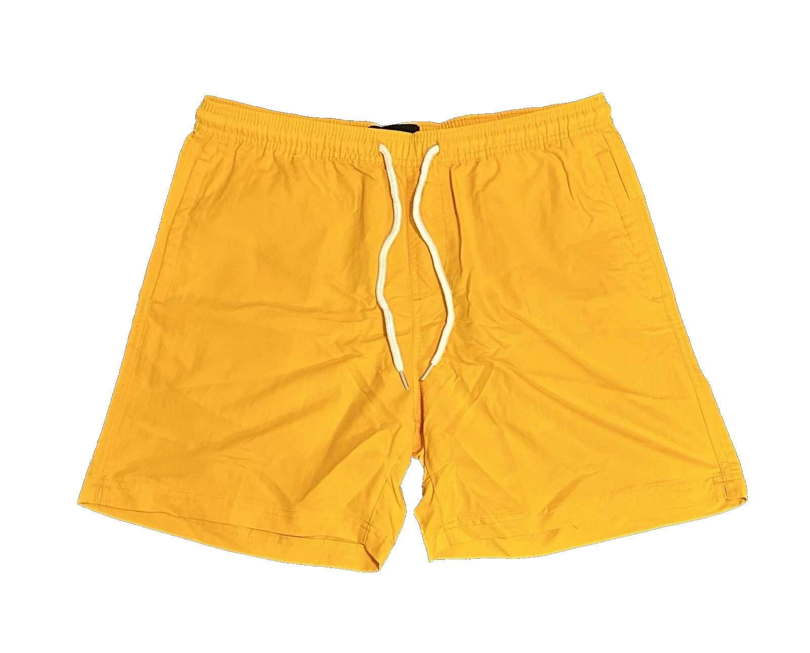 RSQ Men\'s Nylon Shorts Size Medium Yellow/Gold NWT 6\ RSQ Men\'s Nylon Shorts Size Medium Yellow/Gold NWT 6\