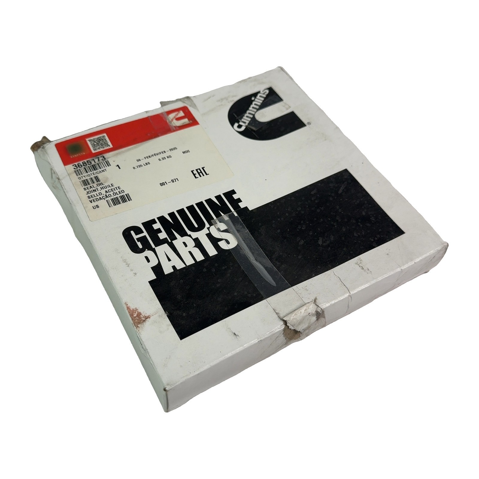 Cummins 3685173 Oil Seal Crankshaft ISX QSX X15 Engine Diesel New Genuine OEM Cummins 3685173 Oil Seal Crankshaft ISX QSX X15 Engine Diesel New Genuine OEM