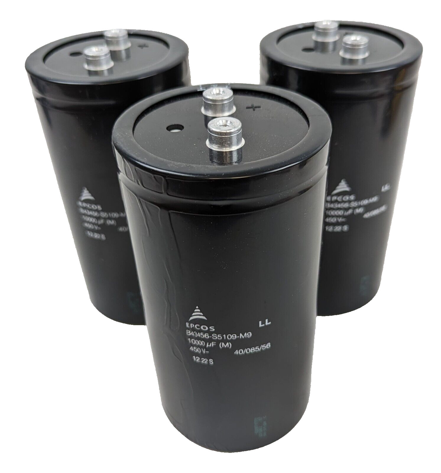3 Epcos TDK B43456-S5109-M9 Electrolytic Capacitor 10000uF 450V Screw Terminal
