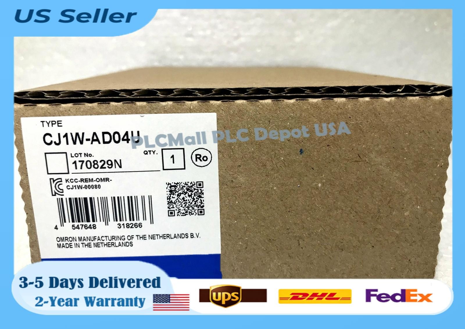 1PC OMRON CJ1W-AD04U PLC Module CJ1WAD04U New In Box Fast Shipping  US Free TAX