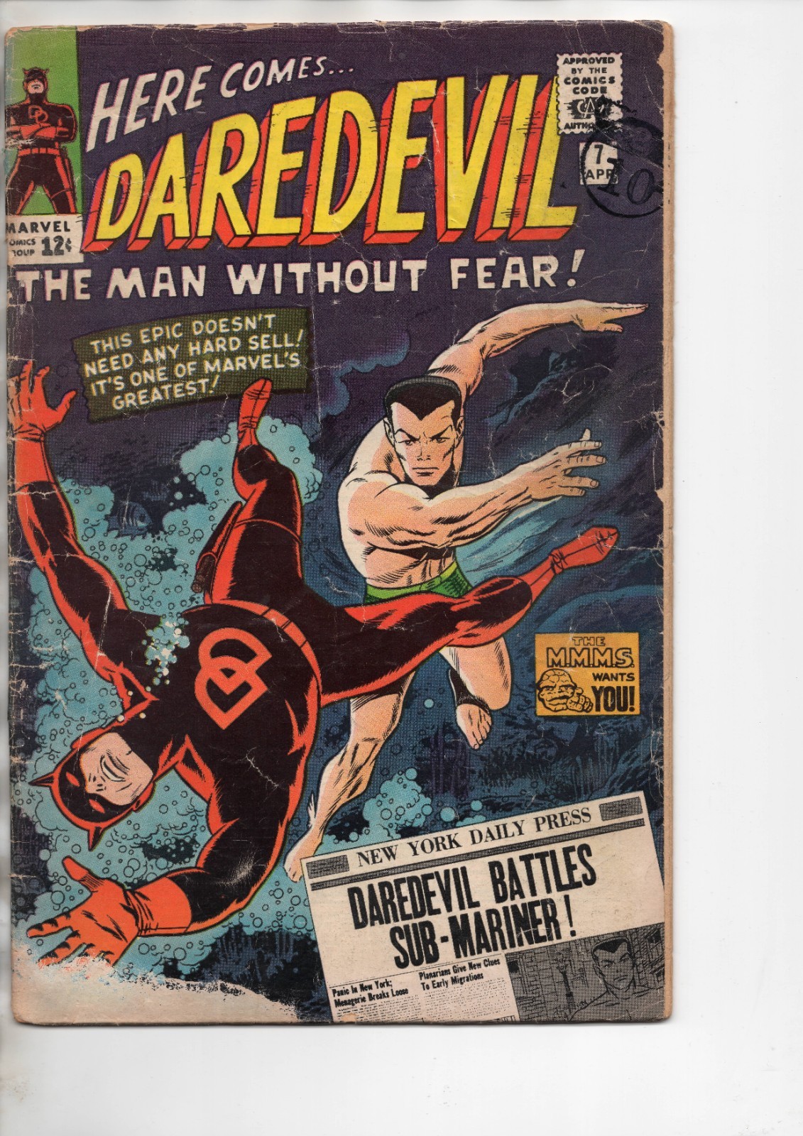 Daredevil #7 - 1st appearance red costume Daredevil #7 - 1st appearance red costume
