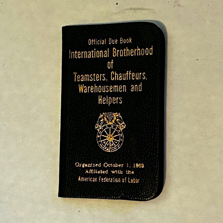Vintage 1955 Teamsters Union Due Book Local 420 Los Angeles AFL Labor History