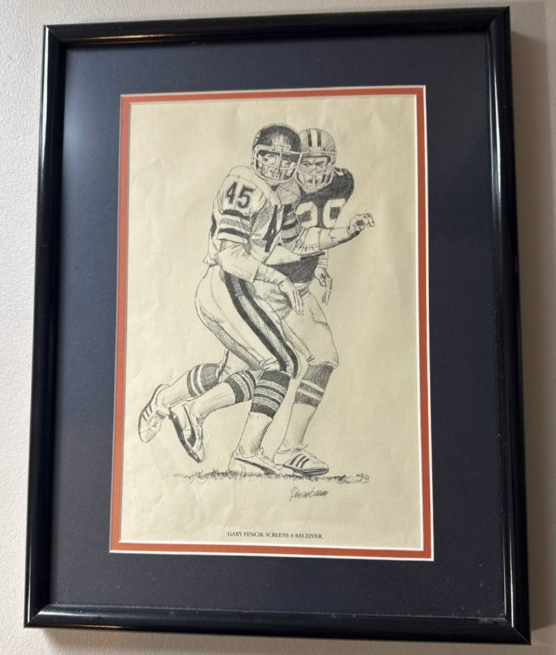 Gary Fencik Chicago Bears 1985 Framed Art Print 16x22 Matted Super Bowl 