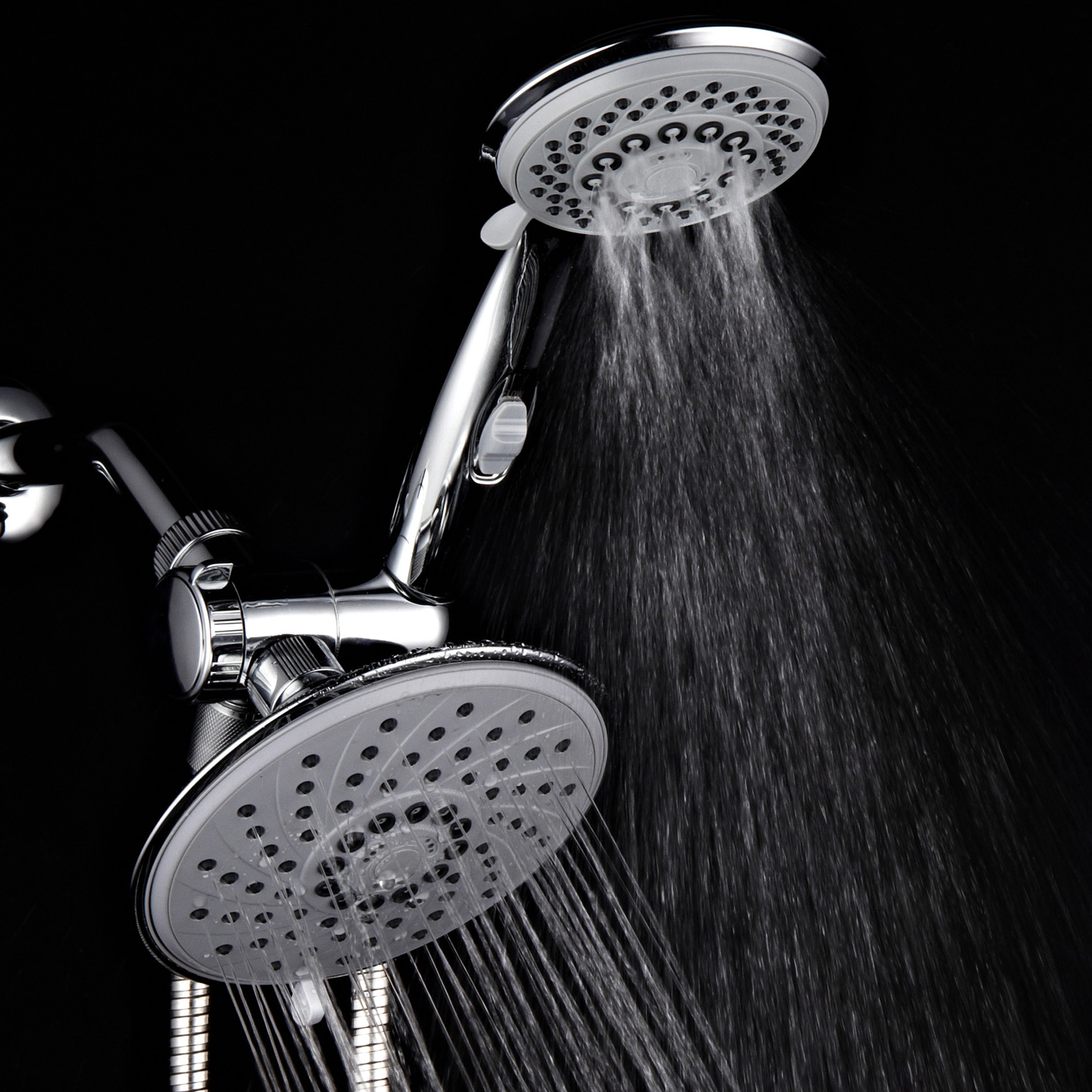 HotelSpa Luxury 3 Way Rainfall Shower Head Handheld Combo With Pause Switch 