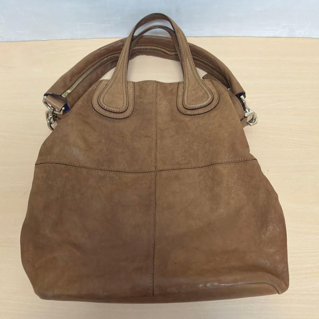 GIVENCHY Nightingale Bag Brown Leather Shoulder Bag Handbag