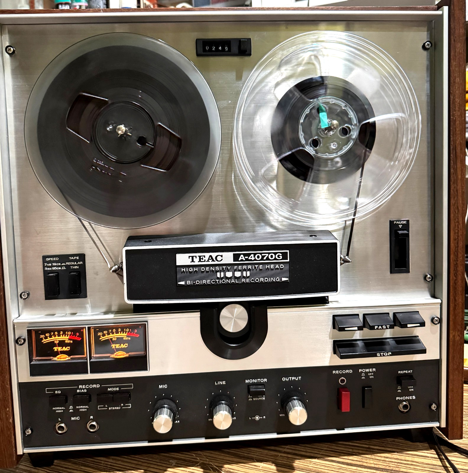 TEAC A-4070G Auto Reverse Reel to Reel Recorder - Serviced - Read Description