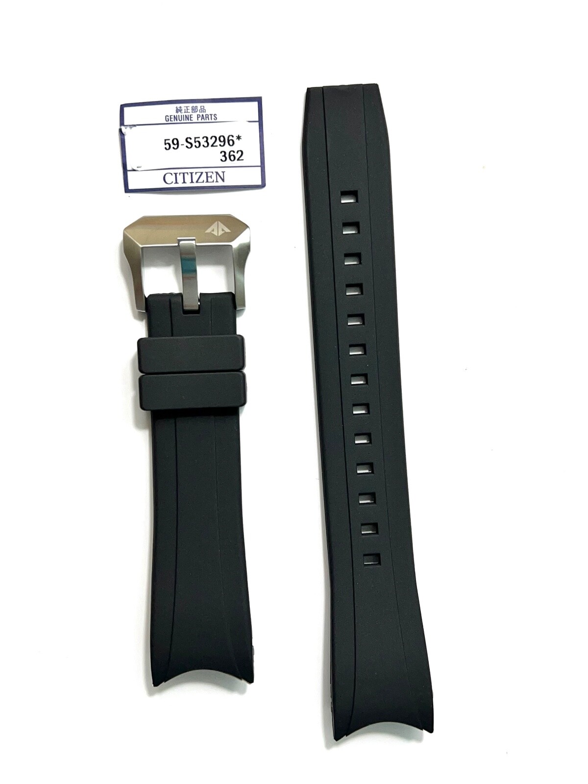 Original Citizen Men's Promaster Diver Black Rubber Watch Band Strap BN0085-01E 