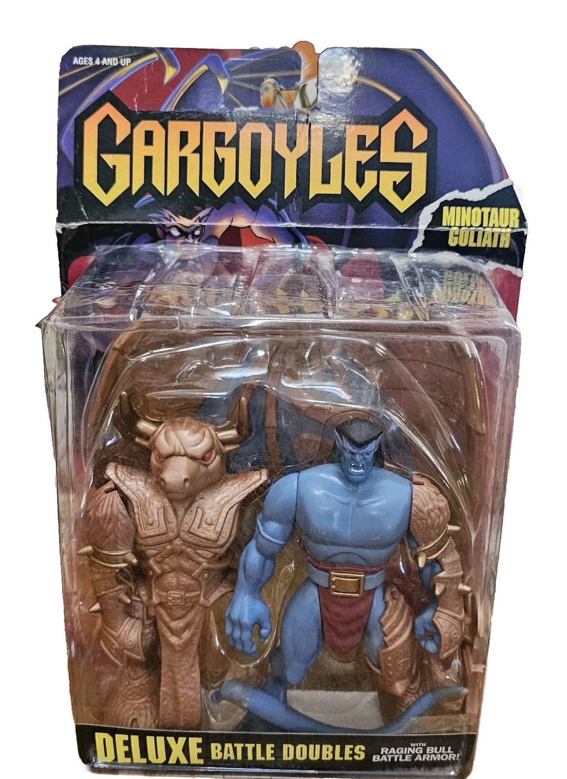 Gargoyles Minotaur Goliath Deluxe Battle Doubles Kenner Tonka 1995 SEALED RARE