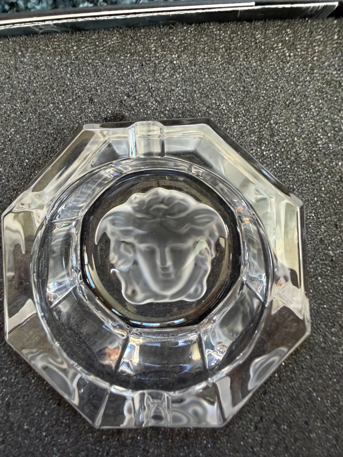 Versace Rosenthal Medusa Crystal Ashtray