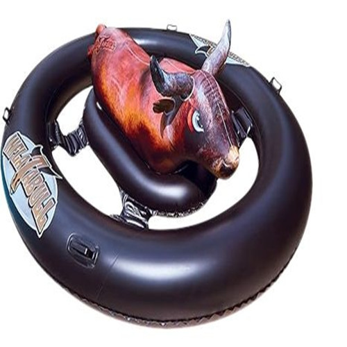 Promar Inflatabull Inflatable Bull Ride-On Lake/Pool Float Toy, Brown Promar Inflatabull Inflatable Bull Ride-On Lake/Pool Float Toy, Brown