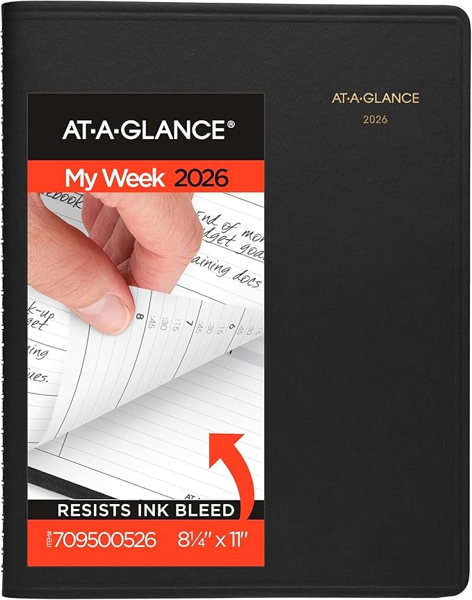 AT-A-GLANCE Weekly Appointment Book 2026 Planner 8-1/4