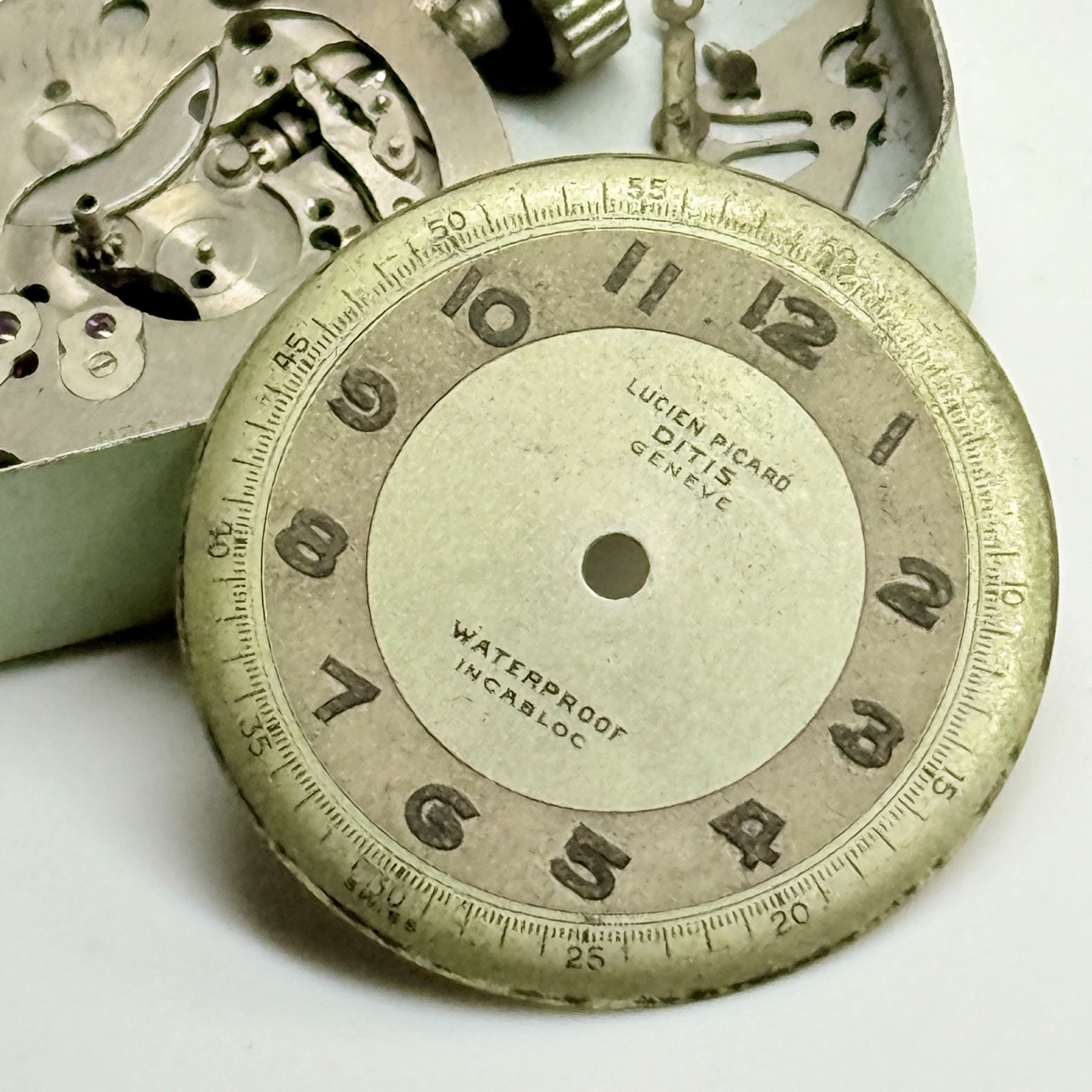Vintage 1950s Lucien Piccard Watch Ditis Geneve Swiss Made Mechanical Mvmt Parts