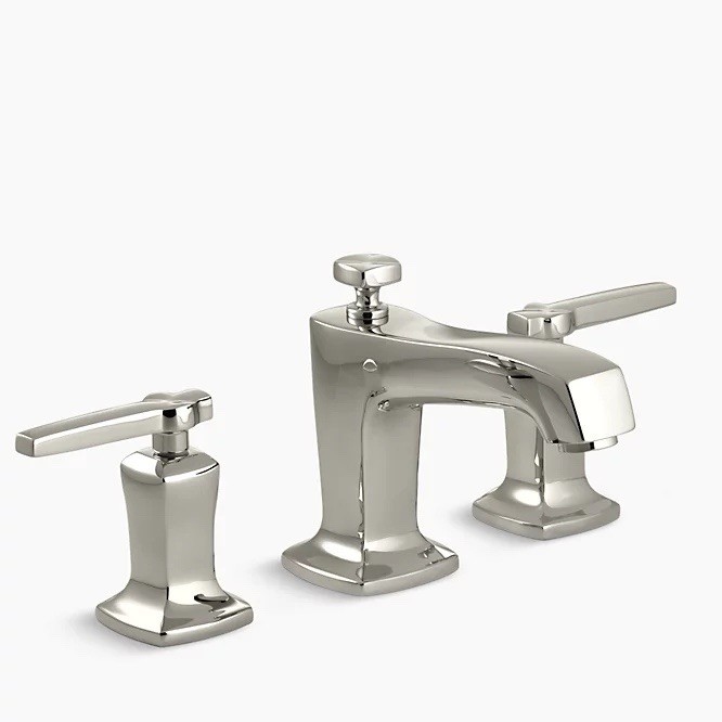 Kohler Margaux Widespread Lavatory Brass, Polished Nickel Faucet (16232-4-SN) Kohler Margaux Widespread Lavatory Brass, Polished Nickel Faucet (16232-4-SN)