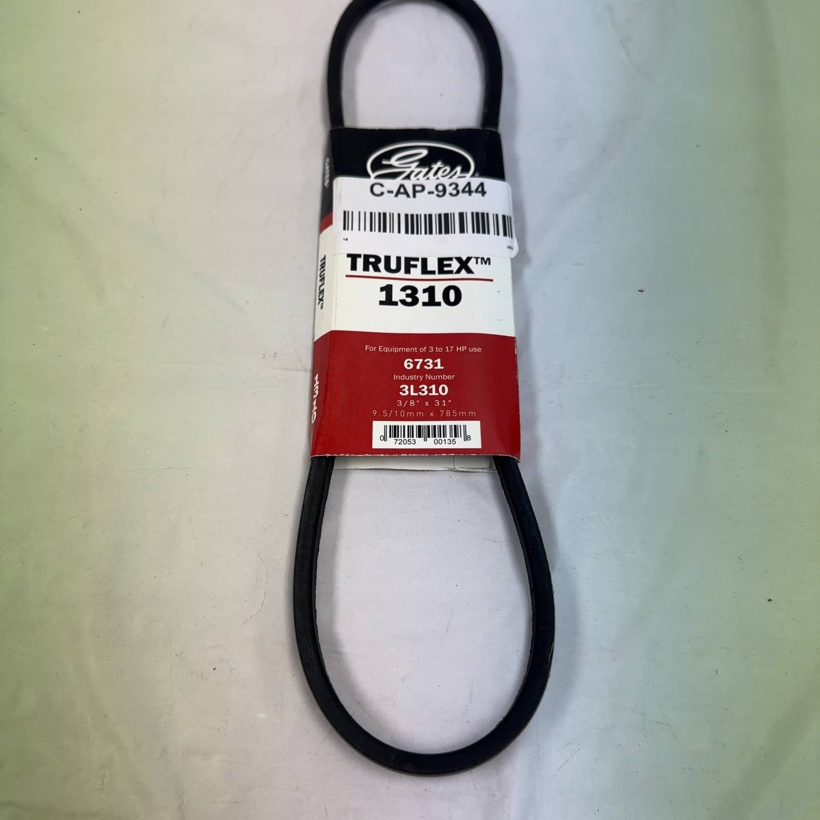 Gates 1310 Truflex V-Belt Low Horsepower Auxiliary Universally Compatible Gates 1310 Truflex V-Belt Low Horsepower Auxiliary Universally Compatible