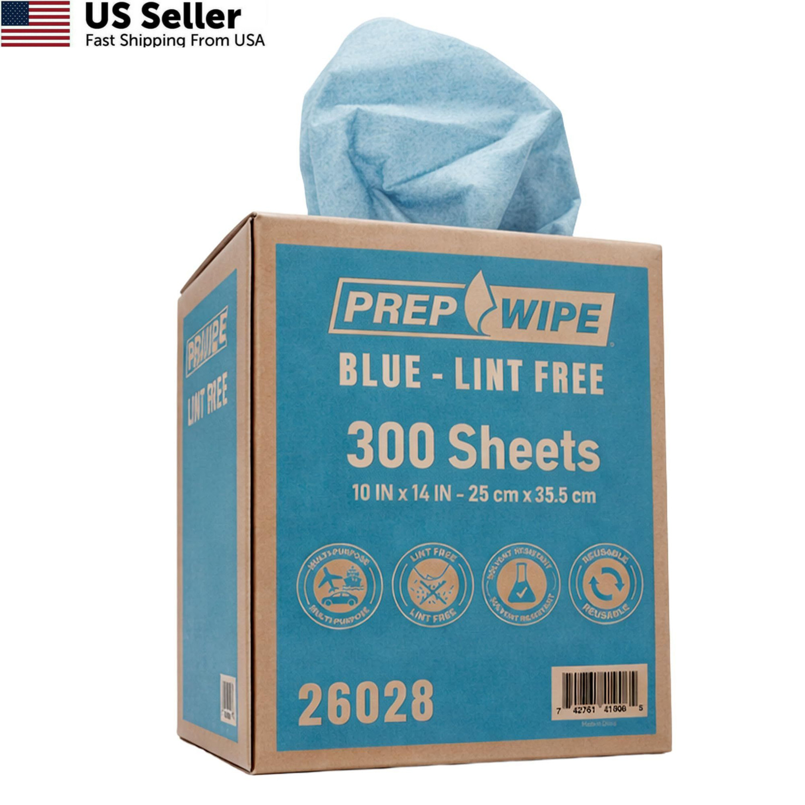 Lauco Prep Wipe Lint-Free Towels – Heavy Duty Nonwoven Cleaning 9