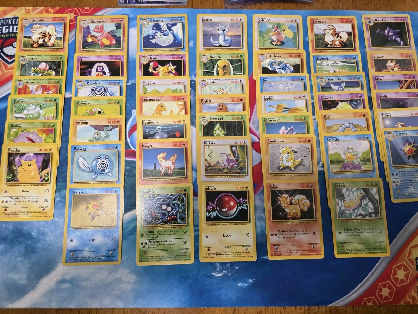 Vintage Pokemon Base Set Complete - Common & Uncommon NM-LP